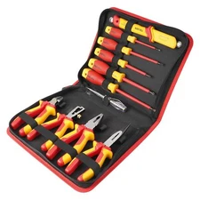 TOLSEN 11-Piece VDE Insulated Set 1000V Insulated Electrician Tool Set with I...