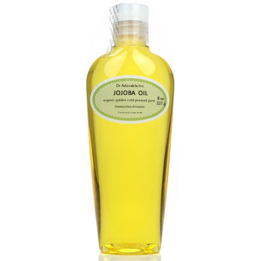 8oz Pure Organic Cold Pressed Golden Jojoba Oil for Skin and Hair  