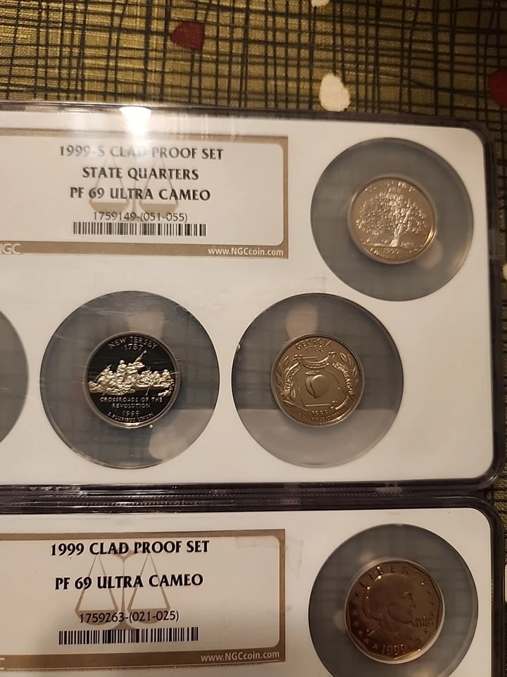1999-S CLAD PROOF SET, COMPLETE MULTI COIN SET OF 10 COINS NGC PF69 ULTRA CAMEO - Image 2 of 4