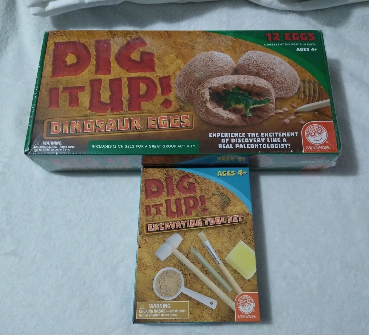 Mindware Dig It Up Dinosaur Eggs 12 Pack And Excavation Kit Dino