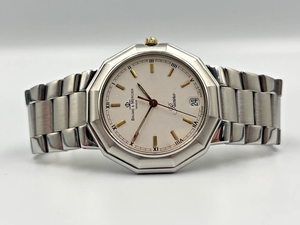 Reloj Baume et Mercier Riviera Vintage Cuarzo Acero Inoxidable Primera Generación Foto 2 de 4