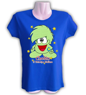 T-SHIRT chobin il principe stellare cartoon anni 80 UNISEX e DONNA ADERENTE