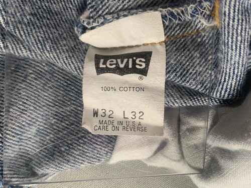 VTG Levi’s 501 Batwing Tab Jeans 31x29 Acid Wash Zip Fly USA Y2K Grunge Denim - Picture 11 of 14