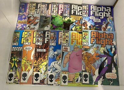 12 Marvel Alpha Flight Comics Hefte 21 22 23 24 25 26 27 28 29 30 31 32