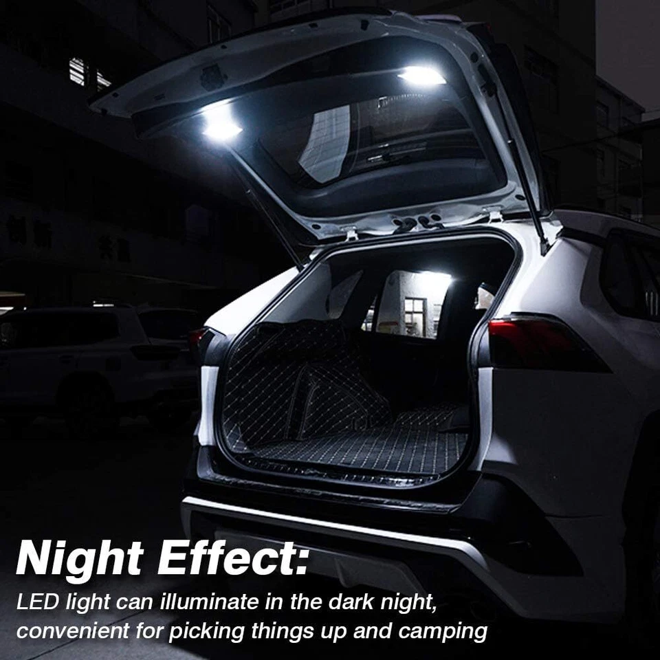 Kit de 2 luces de techo LED blancas interiores para maletero carga para Toyota RAV4 2019-2021 Foto 3 de 4