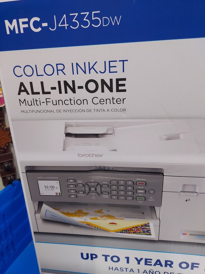 Brother MFCJ4335DW INKvestment Tank AllinOne Color Inkjet Printer eBay