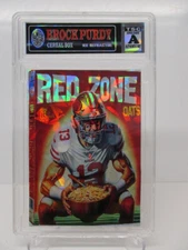 2024 San Francisco Cereal Redzone SP/99 Brock Purdy Art Ice Refractor NFLzx4 rc