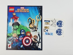Lego Marvel Superheros 6869 Quinjet Incomplete 3 sealed Bags 4 mini figs Loki