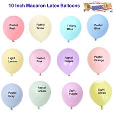10" Inch Pastel Color 200 pcs Macaron Latex Balloons Baby Shower Gender Reveal