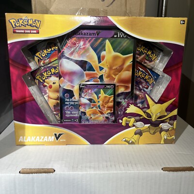 Pokemon TCG: Alakazam V Box New And Factory Sealed 4 Booster Packs w/ Foil Promo | eBay Pokemon TCG: Alakazam V Box New And Factory Sealed 4 Booster Packs w/ Foil Promo | eBay