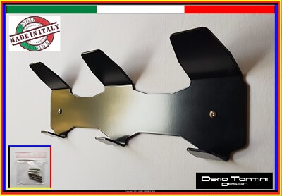 Modern Design Heavy Duty Wall Hanger 3 Seater/Hook Black