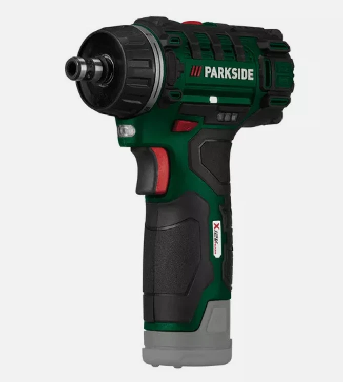 Parkside PBSA 12 E4 avvitatore trapano batteria leggero valigetta NO BATT NO ACC - Immagine 2 di 3