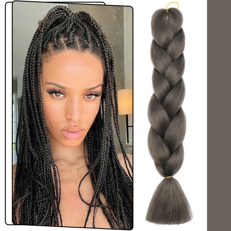 US Ombre Festival Party Synthetic Jumbo Box Braids Hair Extensions Cornrow  Twist