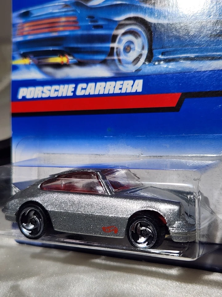 风火轮保时捷 Carrera 银色 1: 64 金属底部全新 1998 年第一版 — 第 4/4 张图片
