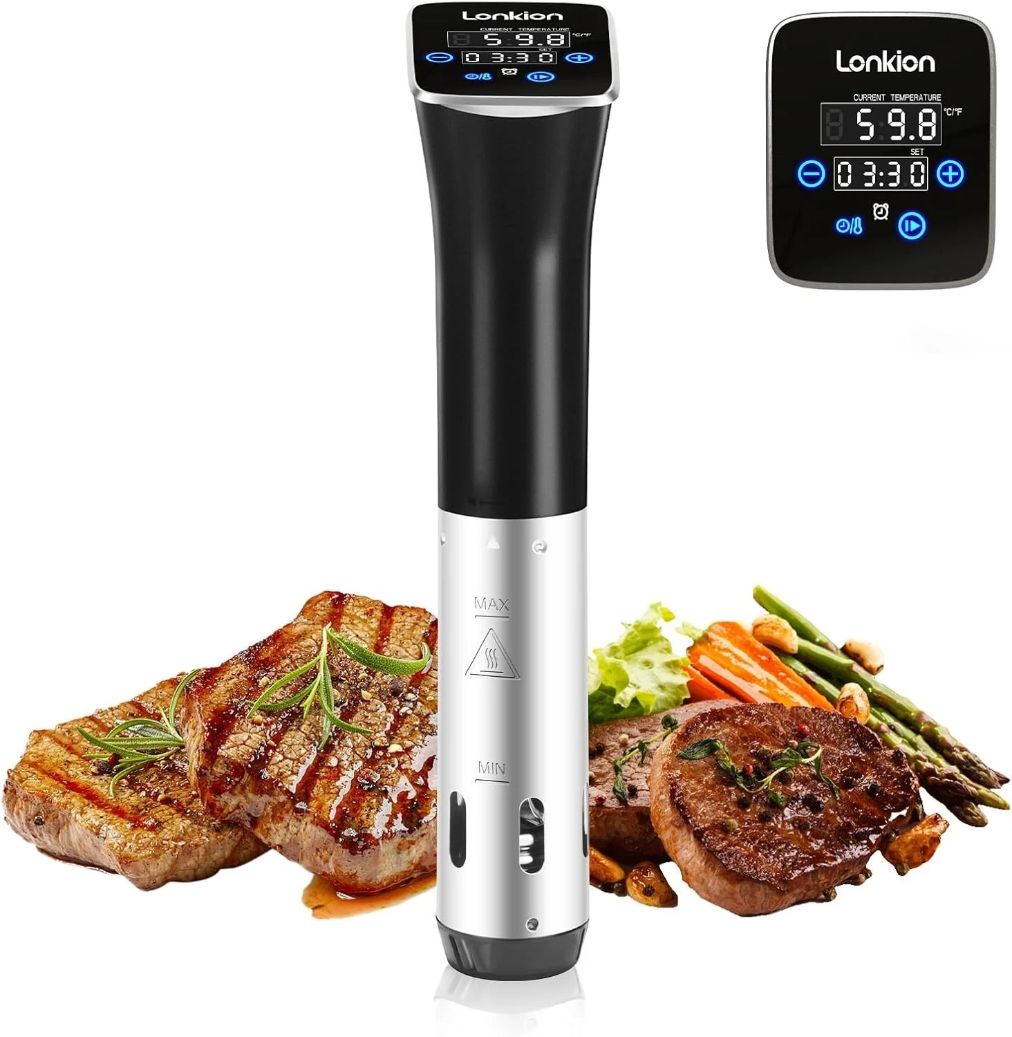 Anova Culinary Sous Vide Precision Cooker Pro, 1200 Watts, Black and Silver
Opens in a new window or