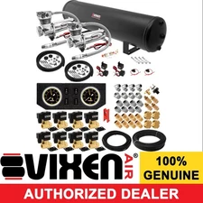 AIR SUSPENSION KIT/SYSTEM FOR TRUCK/CAR BAG/RIDE/LIFT DUAL COMPRESSOR, 5G TANK