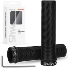 Bike Handlebar Grips, Non-Slip Single Lock on Bicycle Grips, Comfortable Ergonom