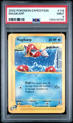 Magikarp graded PSA 9 for sale on eBay