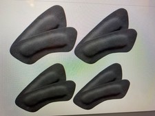 2x 8pc Premium Leather Heel Protector Pads Cushions Inserts Shoes Too Big Grey