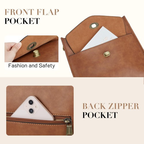 Crossbody Bags for Women Trendy Vegan Leather Shoulder Bag Hobo Purses Handba... - Picture 4 of 9