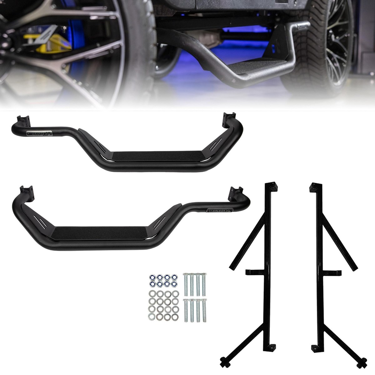 MadJax Recon Side Steps Made for Yamaha G29/Drive Golf Cart (07-16
