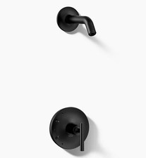 Kohler K-TS14422-4-BL Purist Rite-Temp Shower Trim Kit Matte Black