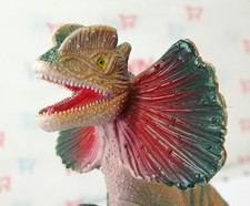 Jurassic Realistic 8.75" Dilophosaurus Dinosaur Colorful Model Figure Kid Toy
