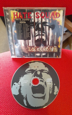 HATE SQUAD '' I.Q. Zero'' CD VGC free postage