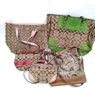 Coach Hand Bag Shoulder Bag Tote Bag 5 set Brown Canvas 5601777