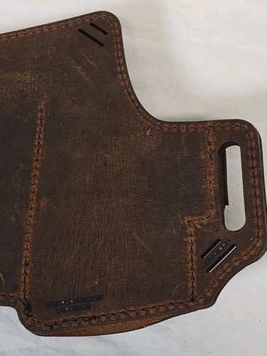 Versacarry Glock 19 RH Leather Holster Two Tone Cross Nice! - Picture 6 of 7