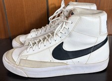 Nike Blazer Mid 77 DA4086-100 Youth 6.5 Shoes White Black High Top Sneakers GUC