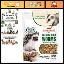 High-Calcium Dried Black Soldier Fly Larvae Treats for Chickens, Birds  Reptile