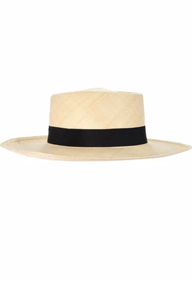 Véritable Chapeau Panama Gambler Crème XL | homme femme | fait main paille été - Photo 1/3