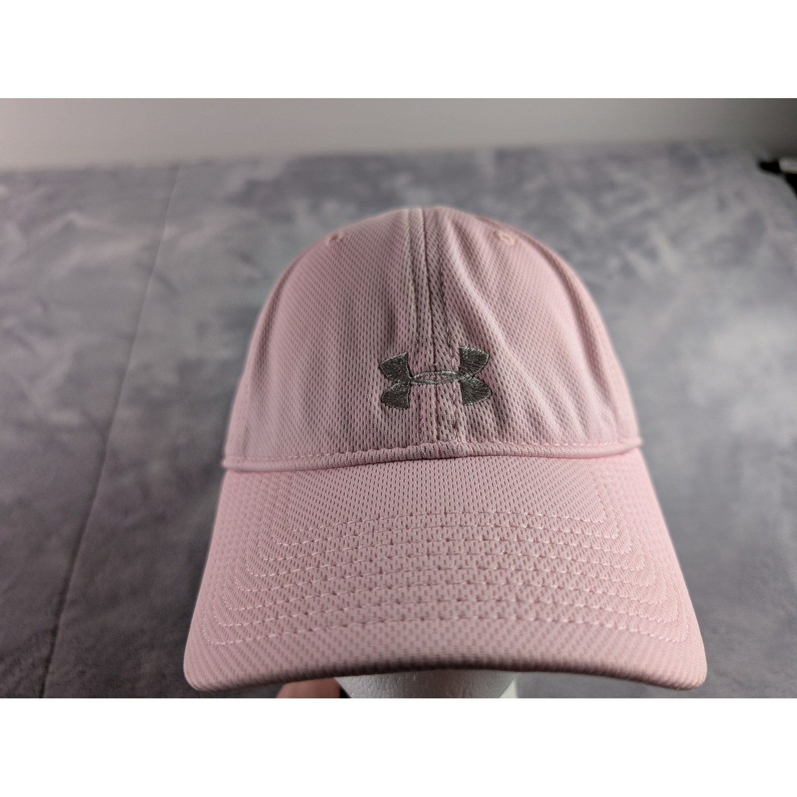 Under Armour Womens Pink Mesh Adjustable Baseball Hat Cap Lo