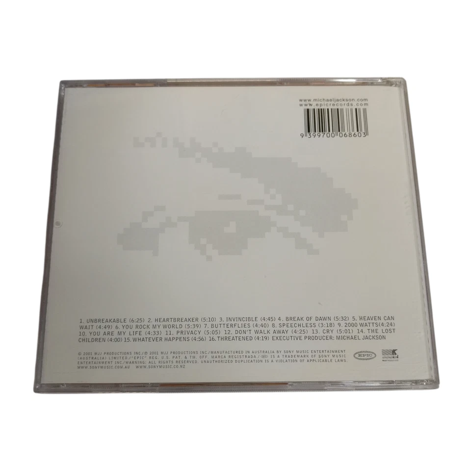 Álbum CD Michael Jackson Invincible Naranja Obra de Arte Pop RnB Australia Épica Foto 2 de 4