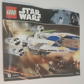 LEGO Star Wars 75155 Rebel U Wing Fighter Retired Instruction Manual Only