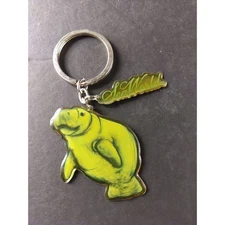 Sea World Manatee Keychain Enamel Metal