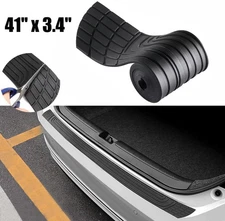 For Ford Rear Bumper Guard Protector Trim Cover Sill Plate Trunk PVC Pad Black