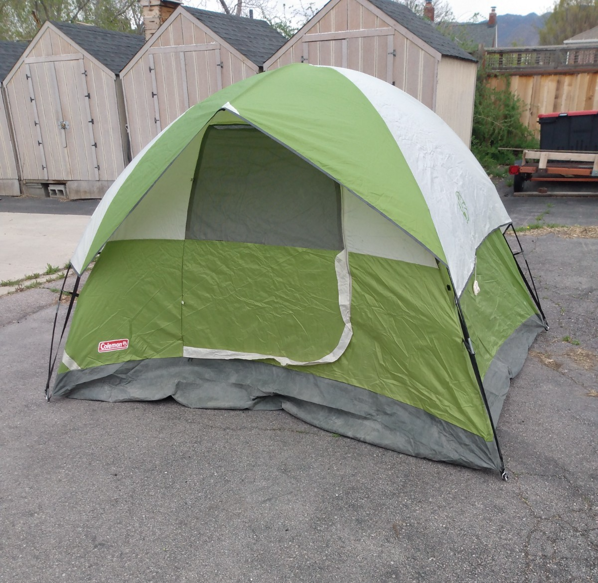 Coleman Sundome 4 Person Tent, Green Dome with Carry Bag | eBay