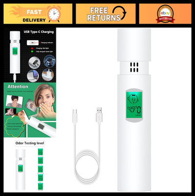 Portable Breath Tester - Professional Oral Odor Detector & Freshener Monitor