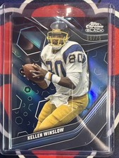 2023 Topps Composite #142 Topps Chrome Black Kellen Winslow /75 Blue Refractor