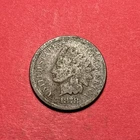 (1) Beautiful Antique 1878 Indian Head Cent/Penny G-GOOD BETTER DATE
