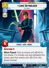 Luke Skywalker - Jedi Knight (Hyperspace) (317) [Spark of Rebellion] Near Mint