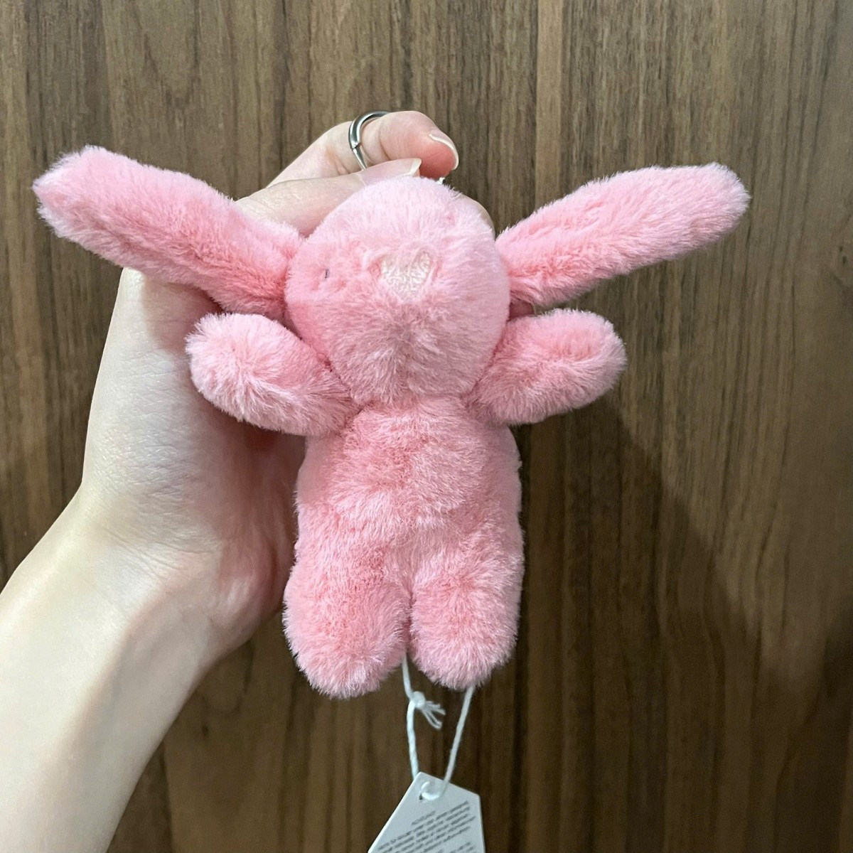 Jellycat Bashful Pink Bunny Plush Bag Charm Keychain Retired