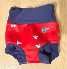Splash About Baby Swim Diaper 2-3y XXLarge Red/Blue Paper Airplane Print
