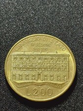 MONETA 200 LIRE ITALIA 1990 CONSIGLIO DI STATO CIRCOLATA