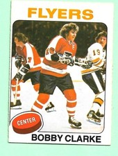 (1) BOBBY CLARKE 1975-76 OPC # 250 FLYERS LEADERS MISCUT CARD (M9684)