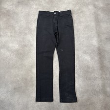 Dickies Trousers Mens 30" Slim Skinny Fit Chino Workwear Skate Pants, Black
