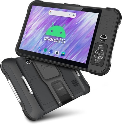  Chainway P80 Android Tablet RFID Scanner, UHF RFID+2D/1D/QR Barcode (Both)!  