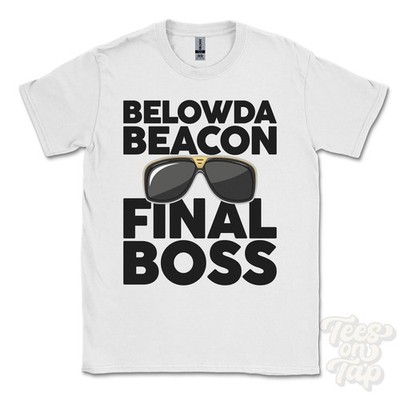 BELOWDA BEACON FINAL BOSS T-SHIRT lustiges Weihnachtsgeschenk Roche Cornwall England Ibiza